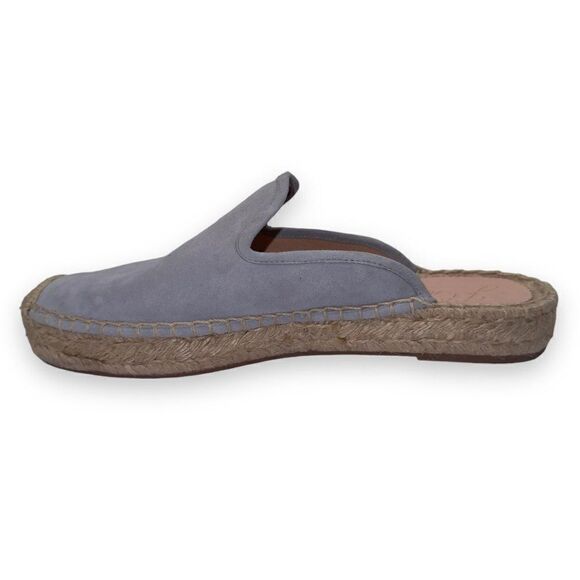 J. Crew Suede Espadrille Slip-on Mules Slate (Blue) AY314 Women's 8 - Picture 6 of 11